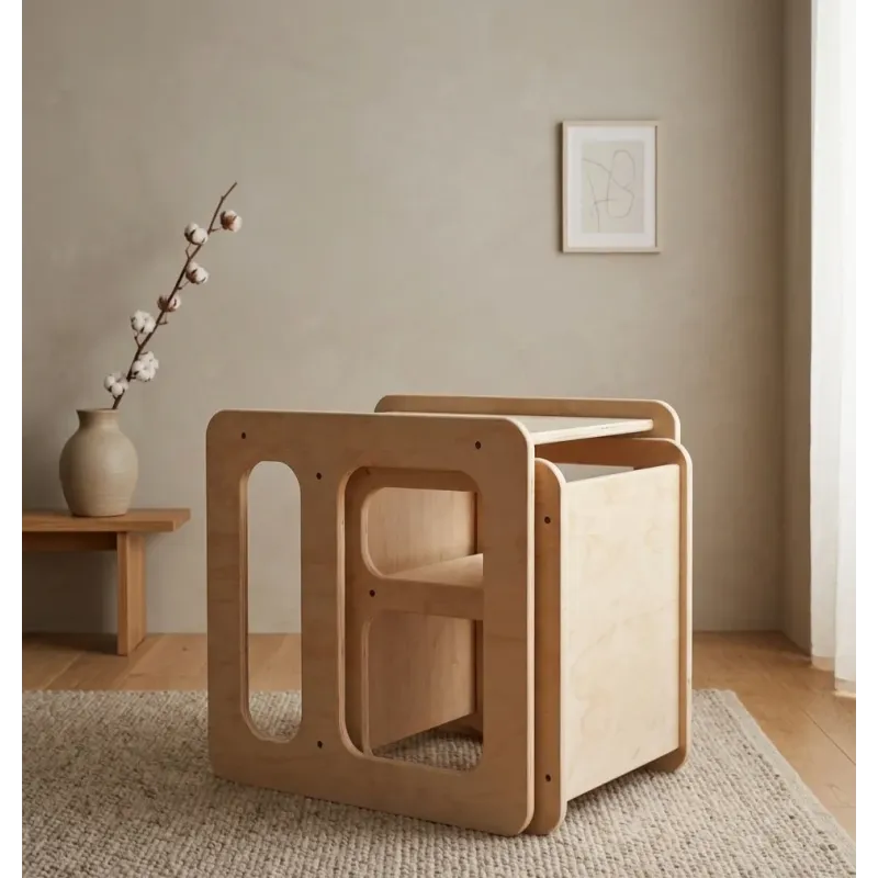 Mesa y Silla Infantil Montessori de Madera | Pack Famevi