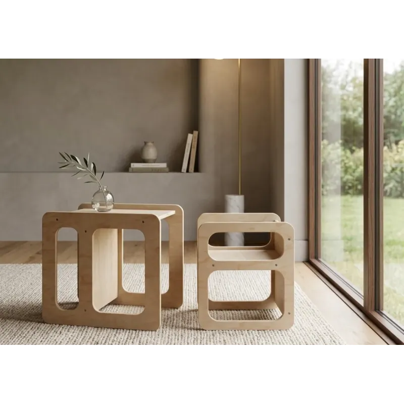 Mesa y Silla Infantil Montessori de Madera | Pack Famevi