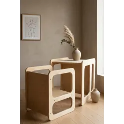 Mesa y Silla Infantil Montessori de Madera | Pack Famevi