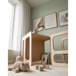 Conjunto Mesa y Silla Infantil  regulable Montessori