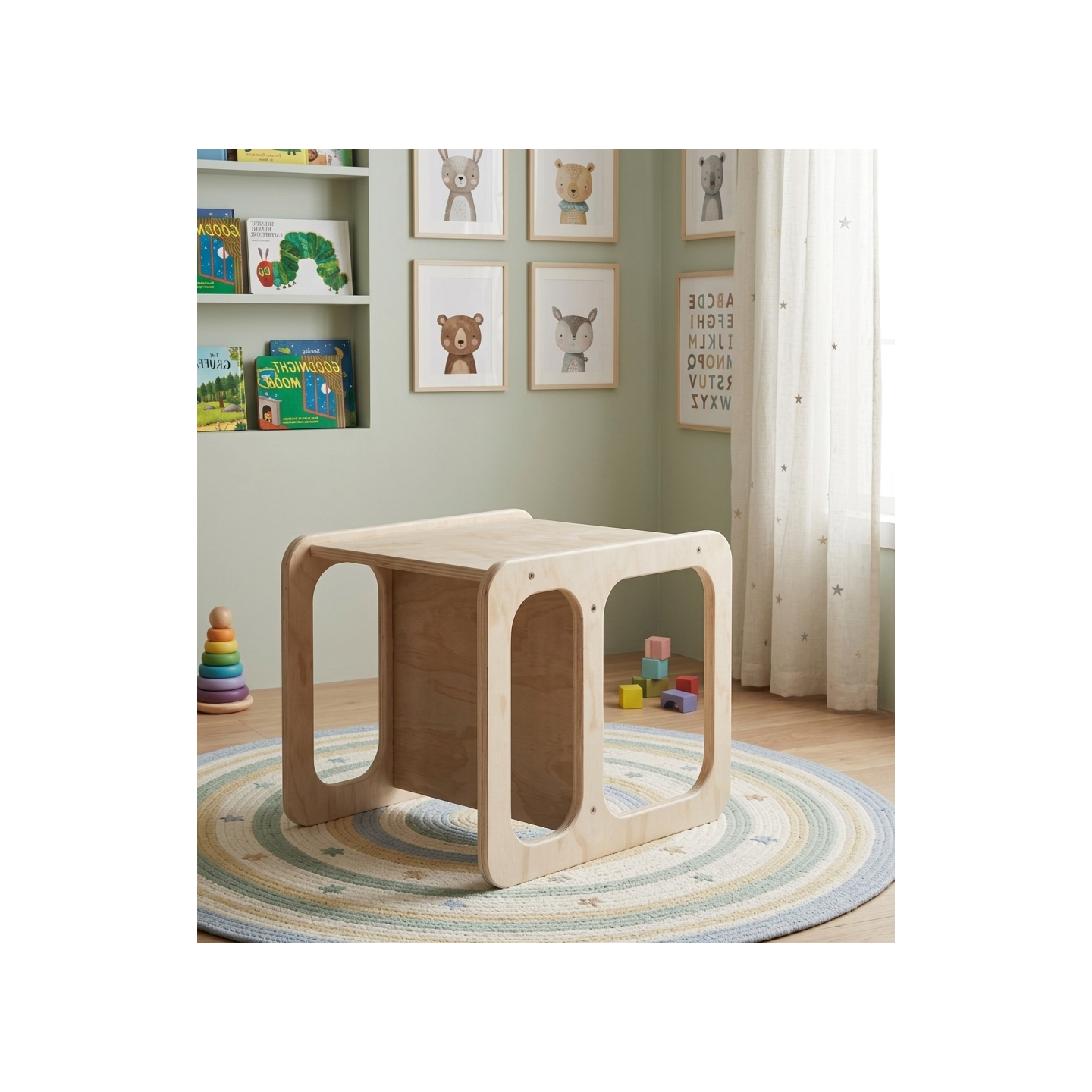 Conjunto Mesa y Silla Infantil  regulable Montessori