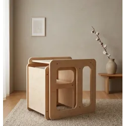 Mesa y Silla Infantil Montessori de Madera | Pack Famevi