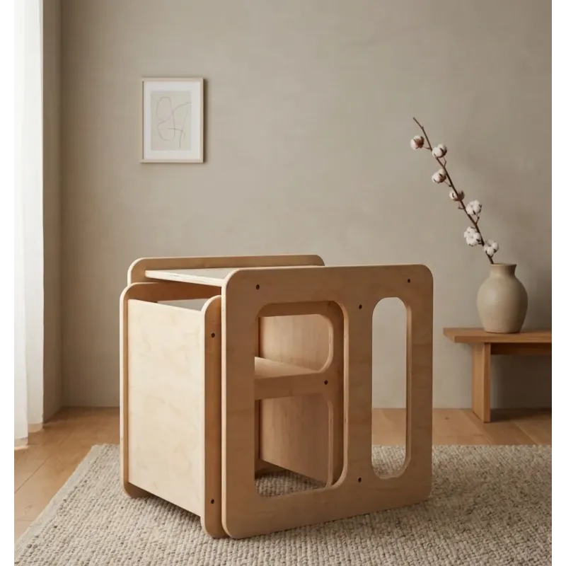 Mesa y Silla Infantil Montessori de Madera | Pack Famevi