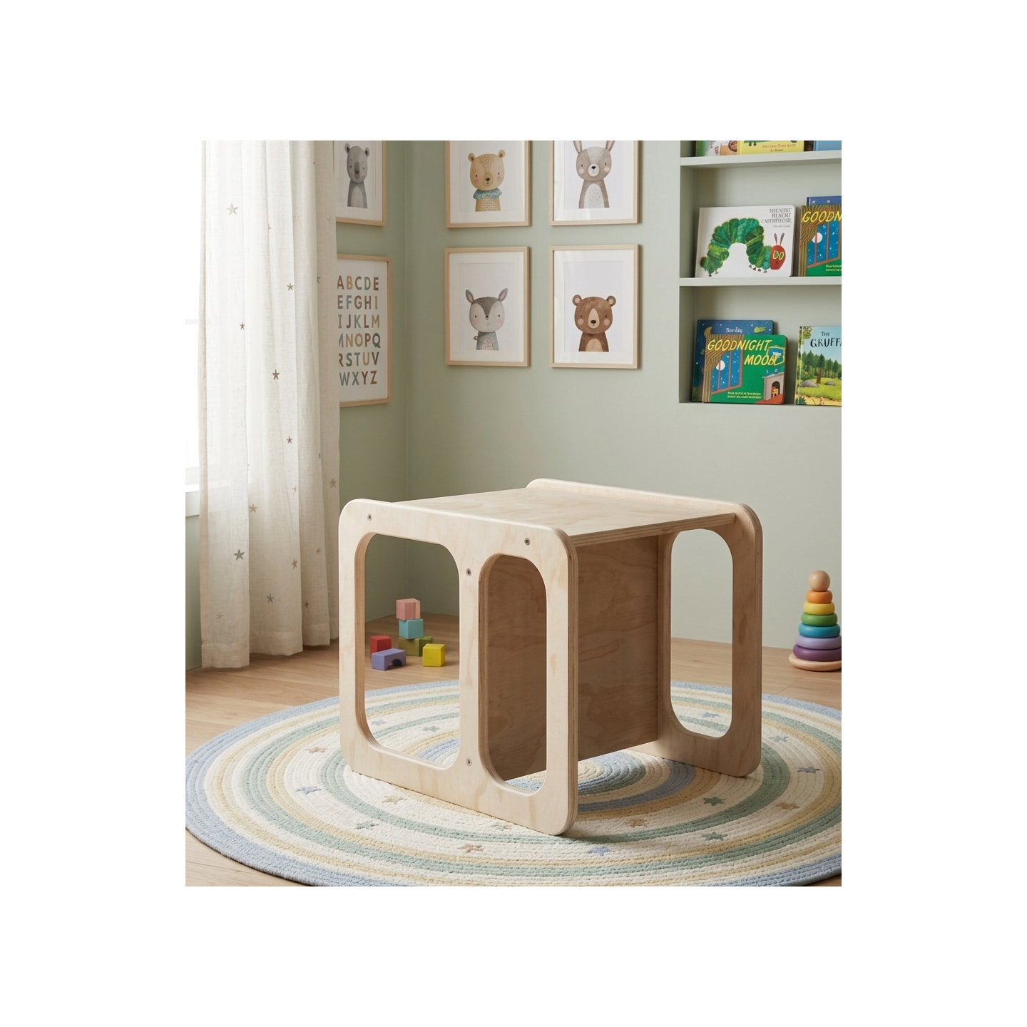 Conjunto Mesa y Silla Infantil  regulable Montessori