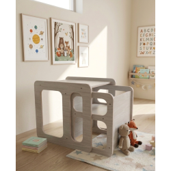 Conjunto Mesa y Silla Infantil  regulable Montessori