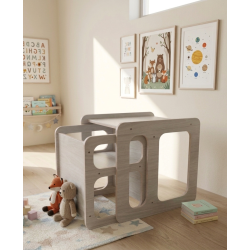 Conjunto Mesa y Silla Infantil  regulable Montessori