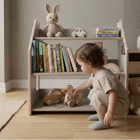 Librería Infantil de Madera: Fomenta el Hábito de Lectura con Famevi