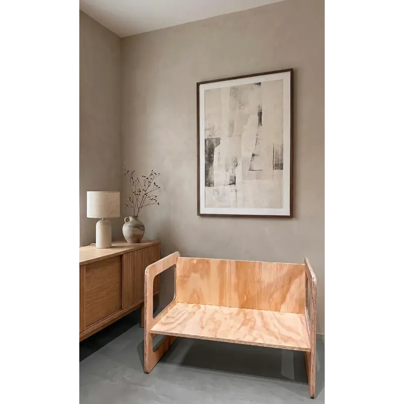 Conjunto de mesa y silla infantil de madera montessori