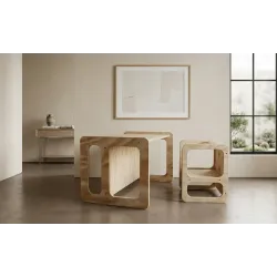 Conjunto de mesa y silla infantil de madera montessori