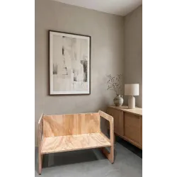 Conjunto de mesa y silla infantil de madera montessori