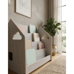 Librería montessori Frontal de Madera para Niños