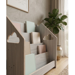 Librería montessori Frontal de Madera para Niños