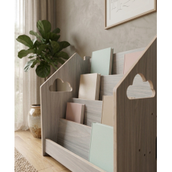 Librería montessori Frontal de Madera para Niños