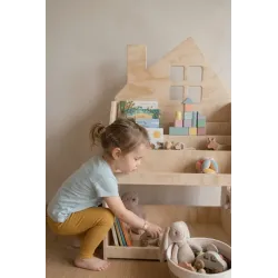Estantería Librería Montessori 2 en 1 Madera | FAMEVI