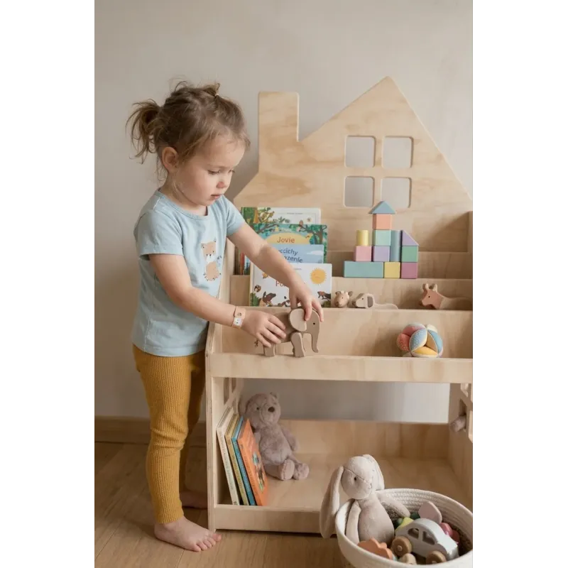 Estantería Librería Montessori 2 en 1 Madera | FAMEVI