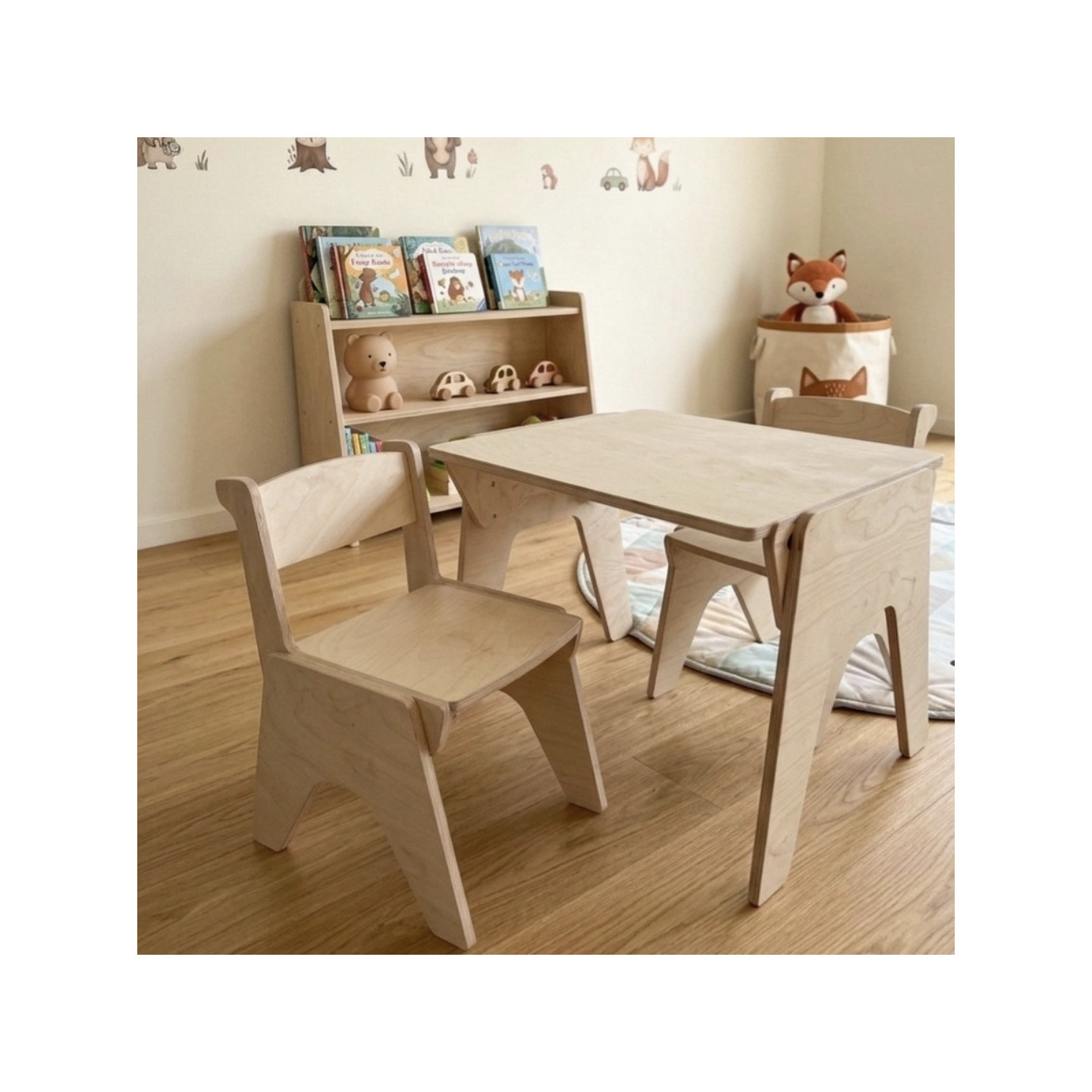 Mesa y 2 Sillas Infantiles Regulables 2 a 8 Años