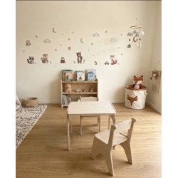 Mesa y 2 Sillas Infantiles Regulables 2 a 8 Años