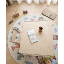 Mesa y 2 Sillas Infantiles Regulables 2 a 8 Años