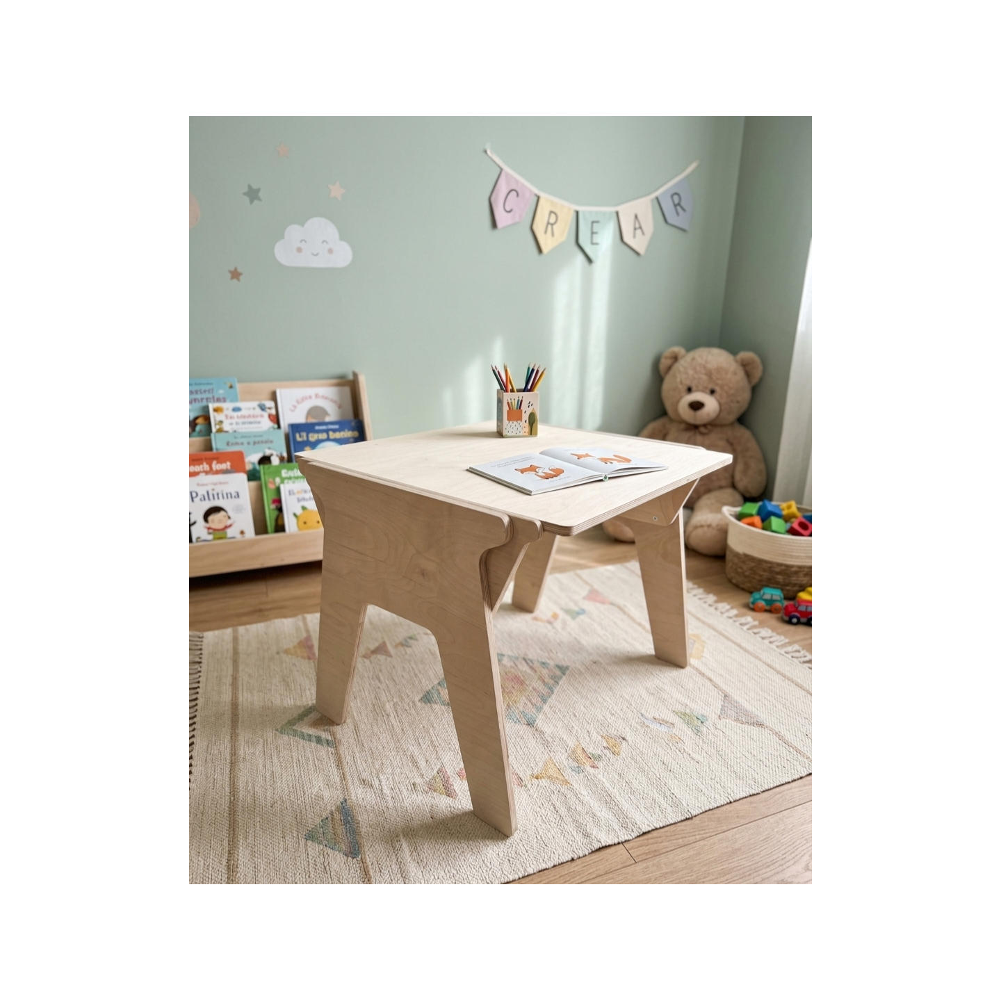 Mesa y 2 Sillas Infantiles Regulables 2 a 8 Años