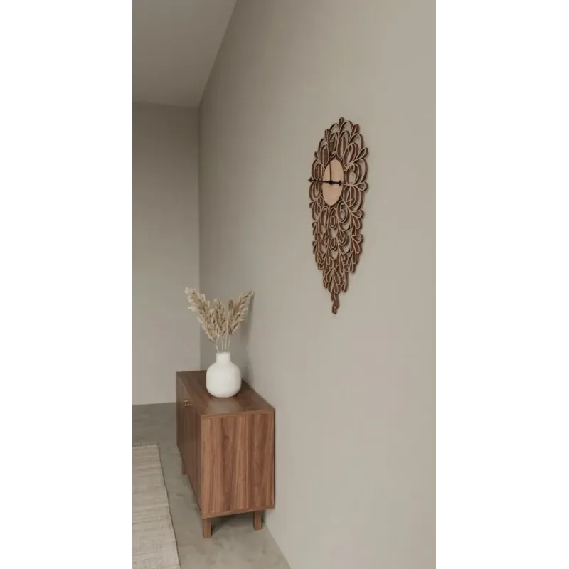 Reloj de pared hecho en madera | Famevi