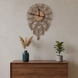 Reloj de pared hecho en madera | Famevi