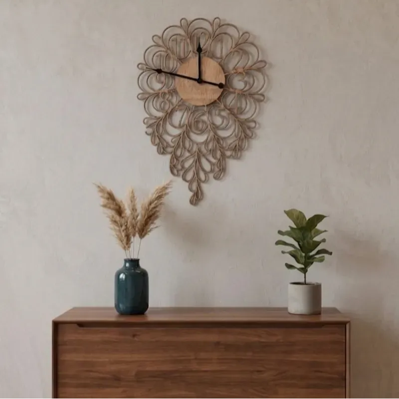 Reloj de pared hecho en madera | Famevi
