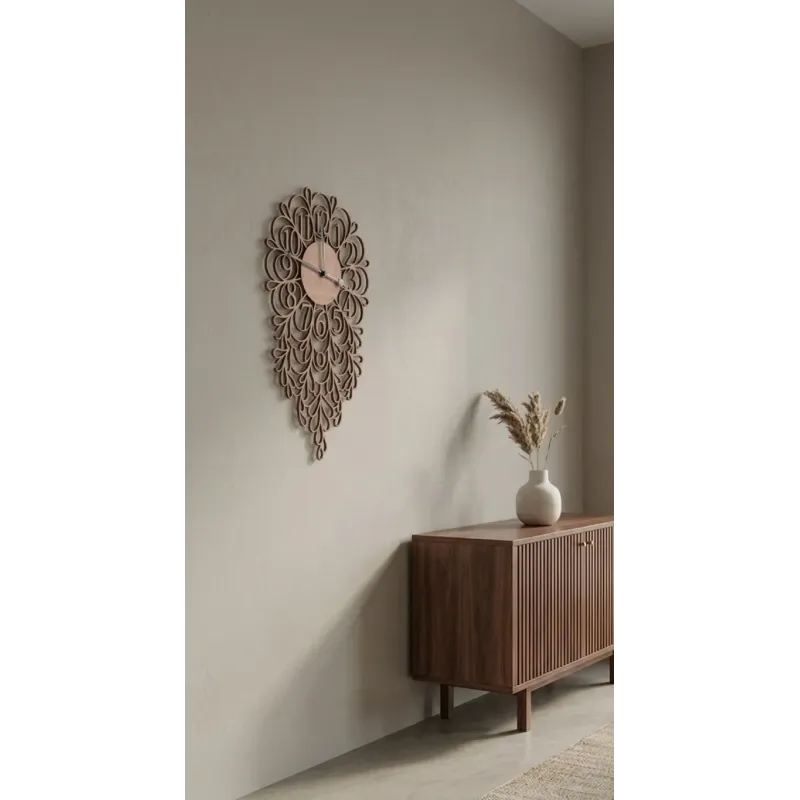Reloj de pared hecho en madera | Famevi