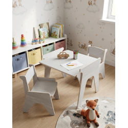 Mesa y 2 Sillas Infantiles Regulables 2 a 8 Años