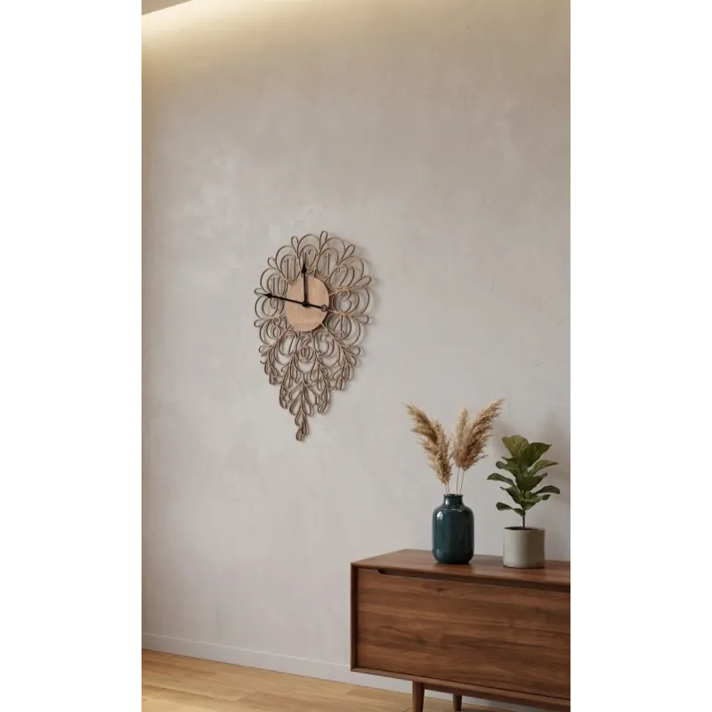 Reloj de pared hecho en madera | Famevi