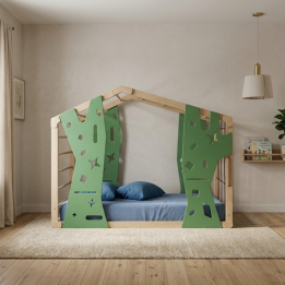 Cama escalada Montessori Infantil a ras de suelo y segura