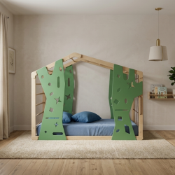 Cama escalada Montessori Infantil a ras de suelo y segura