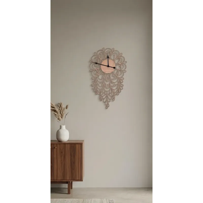 Reloj de pared hecho en madera | Famevi