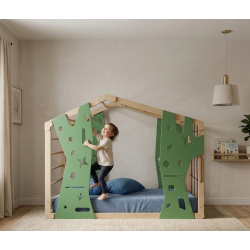 Cama escalada Montessori Infantil a ras de suelo y segura