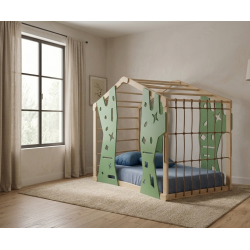 Cama escalada Montessori Infantil a ras de suelo y segura