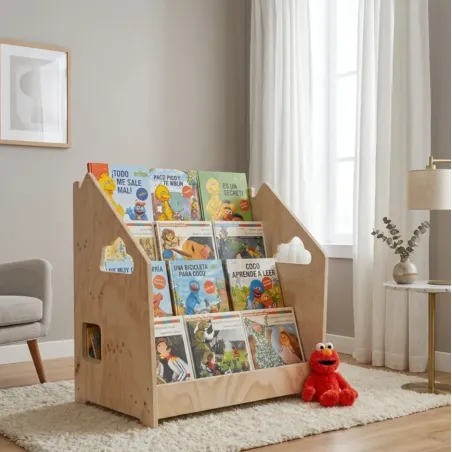 Librería Infantil de Madera: Fomenta el Hábito de Lectura con Famevi