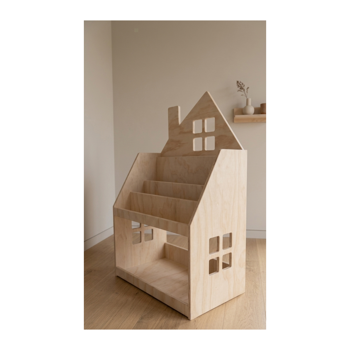 Estantería y Librería Montessori 2 en 1 de Madera