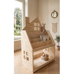 Estantería y Librería Montessori 2 en 1 de Madera