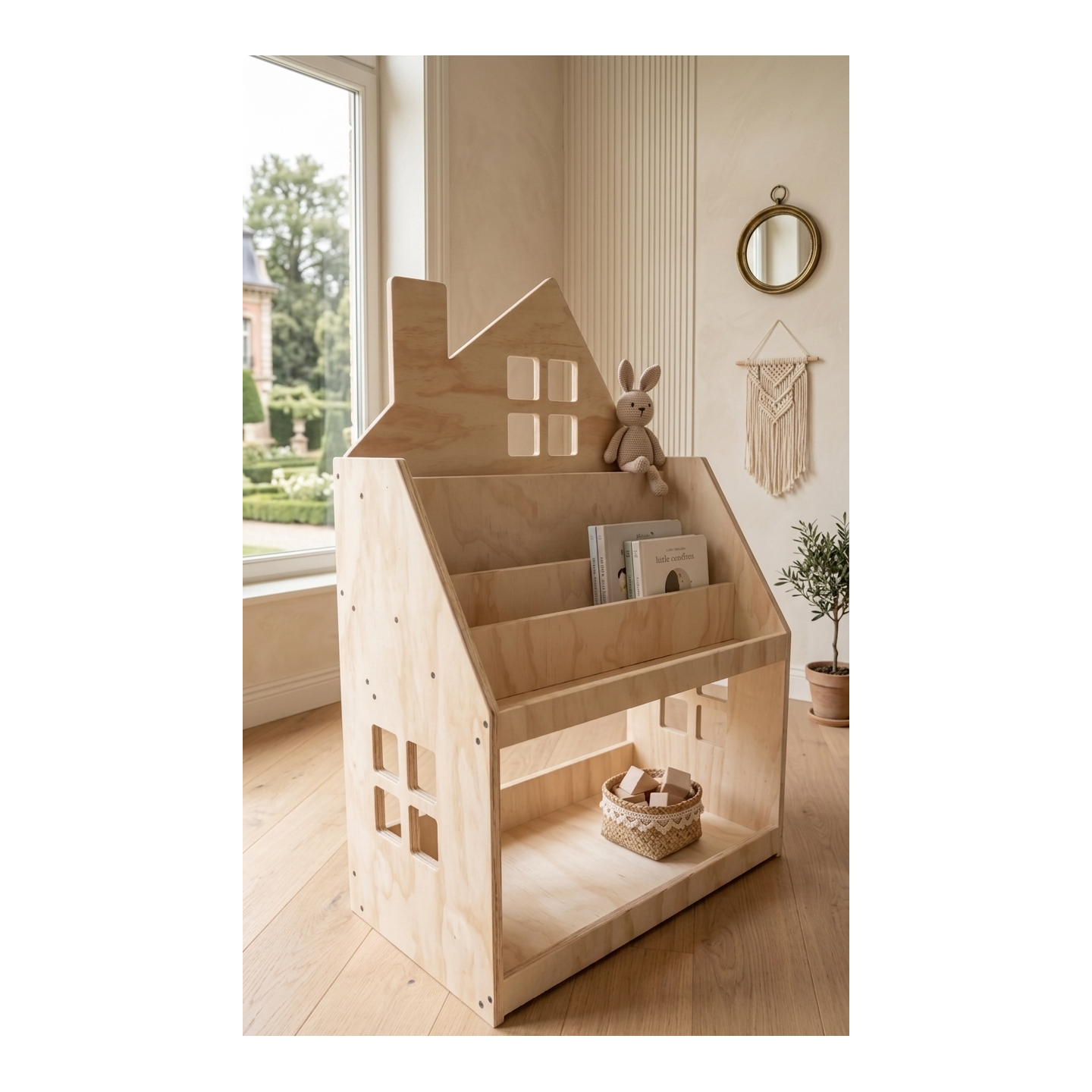 Estantería y Librería Montessori 2 en 1 de Madera