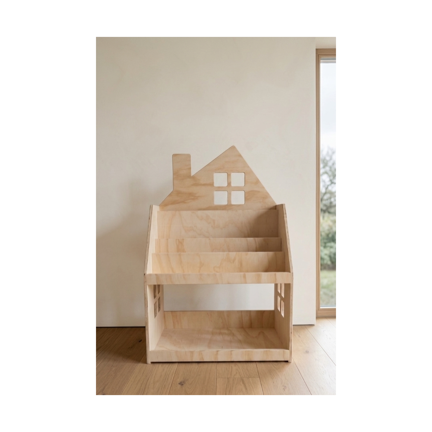 Estantería y Librería Montessori 2 en 1 de Madera