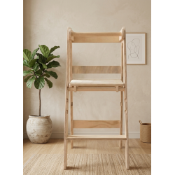 Torre Montessori Plegable de Madera (Ajustable 3 Alturas)