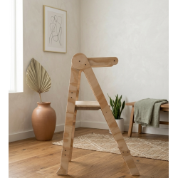 Torre Montessori Plegable de Madera (Ajustable 3 Alturas)