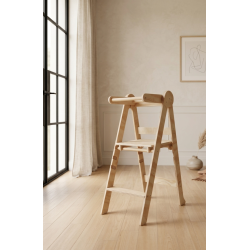 Torre Montessori Plegable de Madera (Ajustable 3 Alturas)