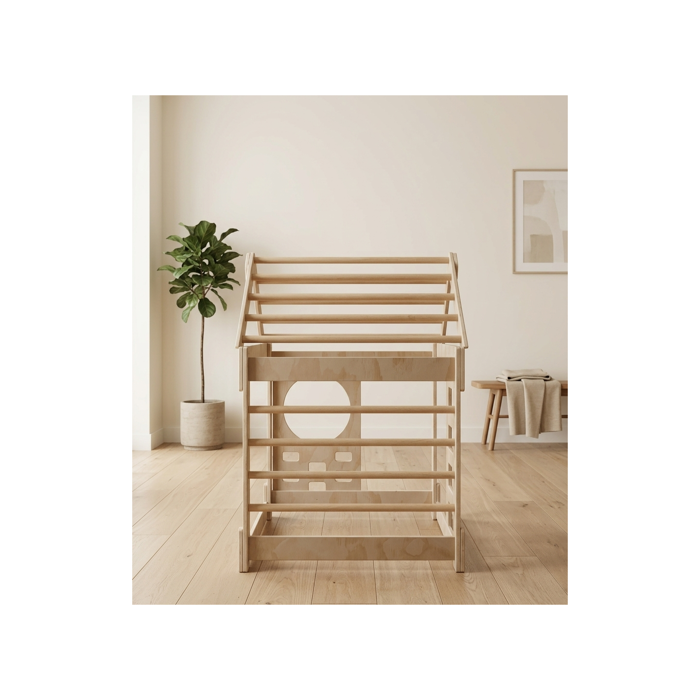 Casita de Madera niños para trepar Montessori