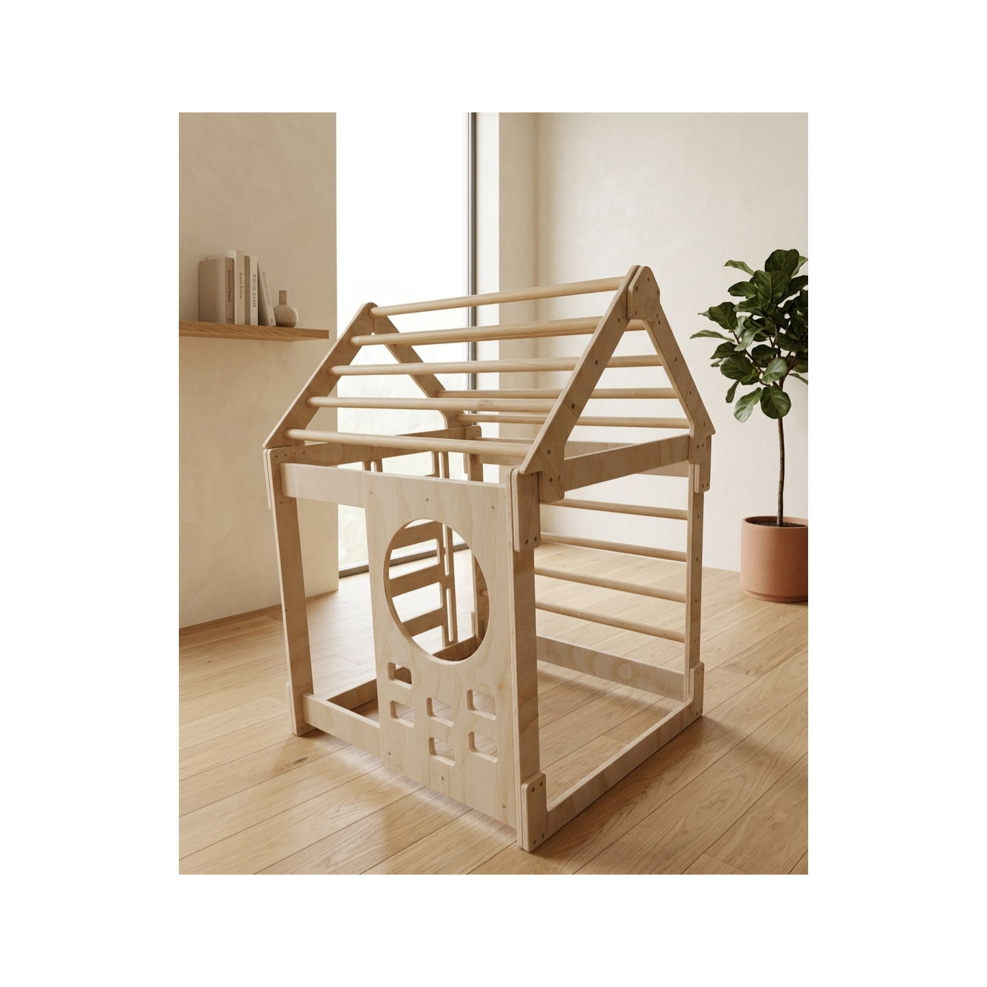 Casita de Madera niños para trepar Montessori