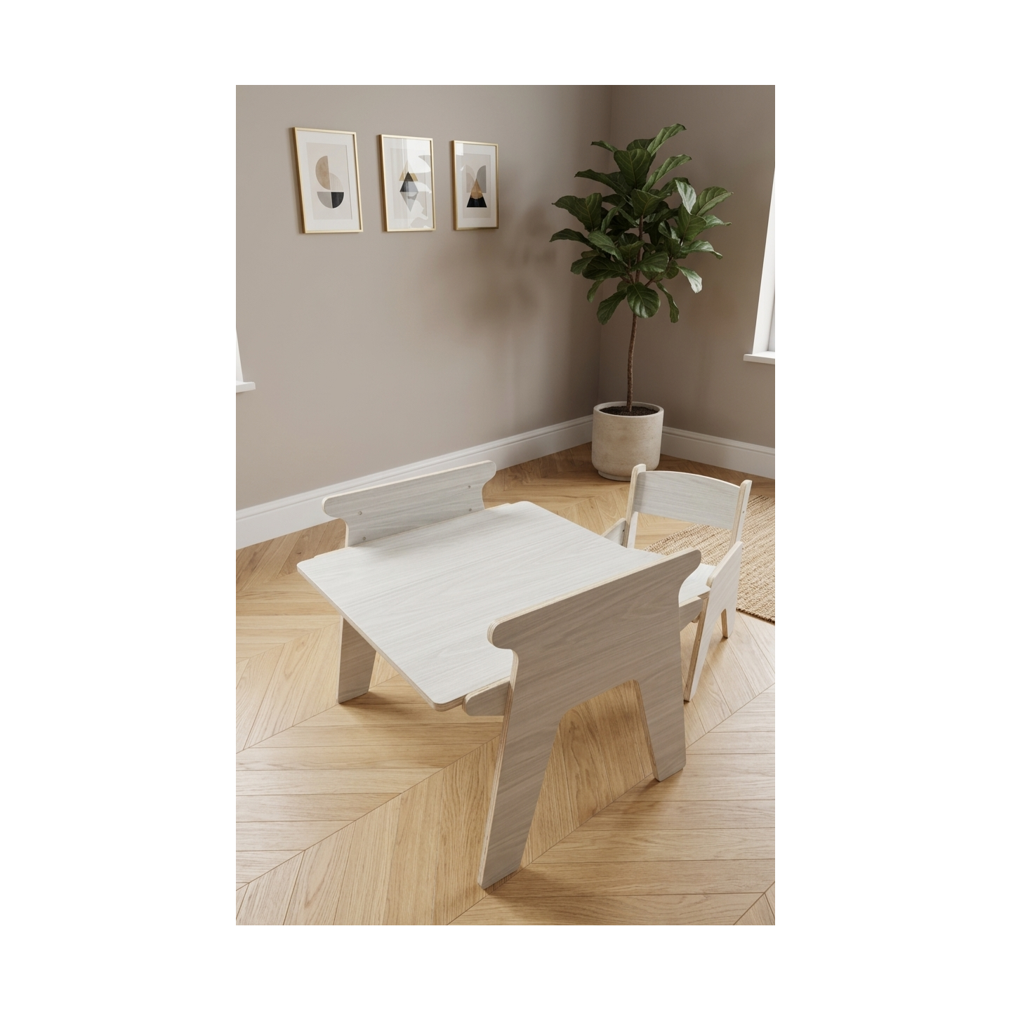 Mesa y Silla Infantil Regulable 3 Alturas (2-8 años)