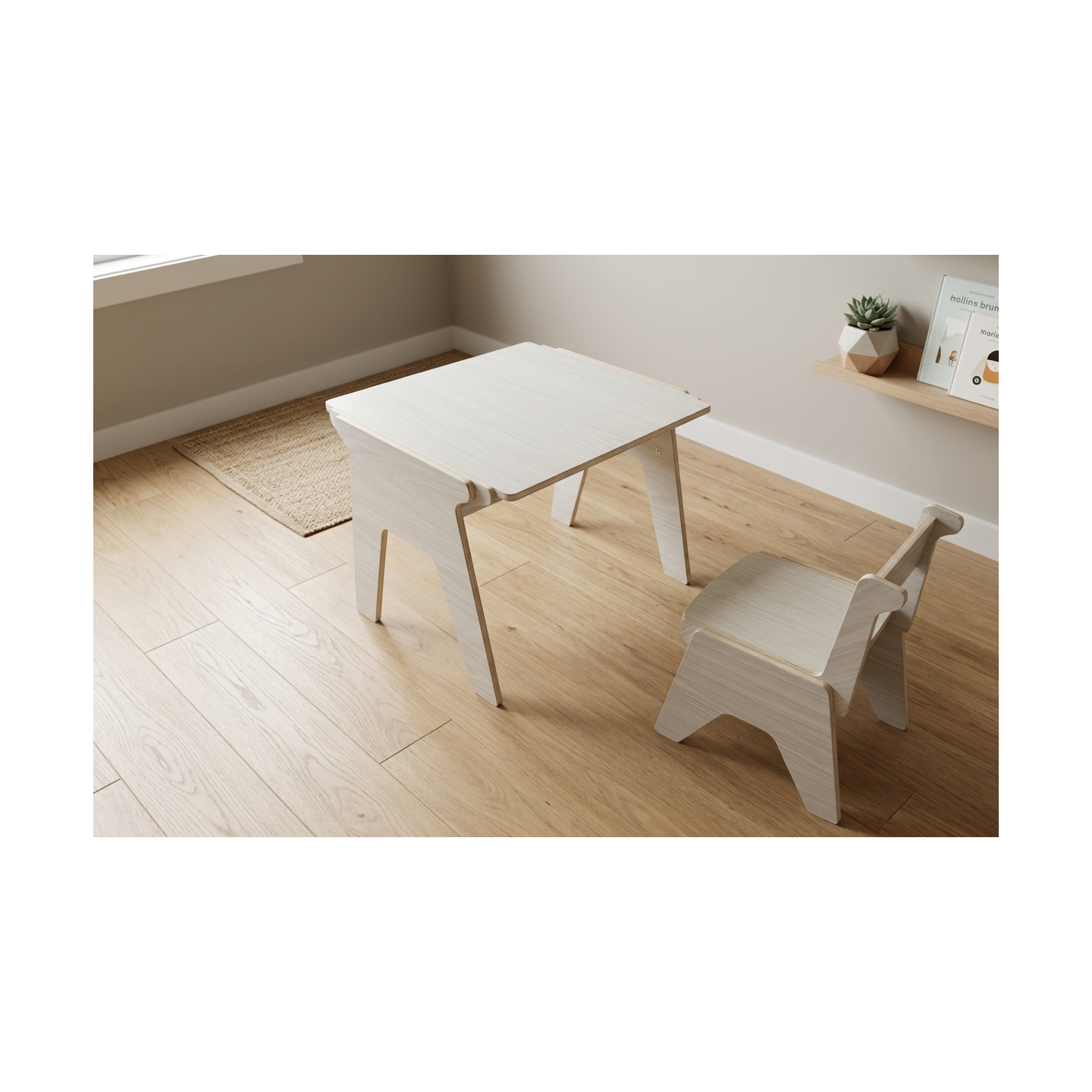 Mesa y Silla Infantil Regulable 3 Alturas (2-8 años)