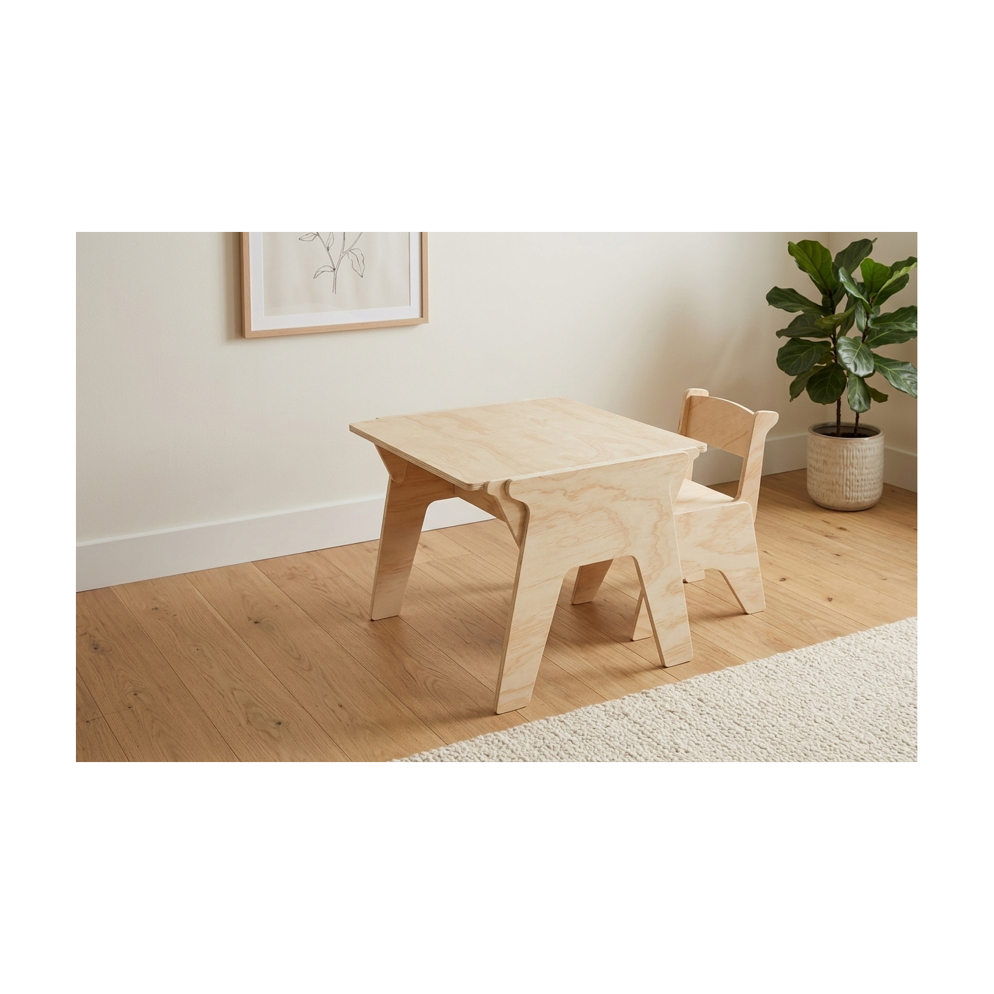 Mesa y Silla Infantil Regulable 3 Alturas (2-8 años)