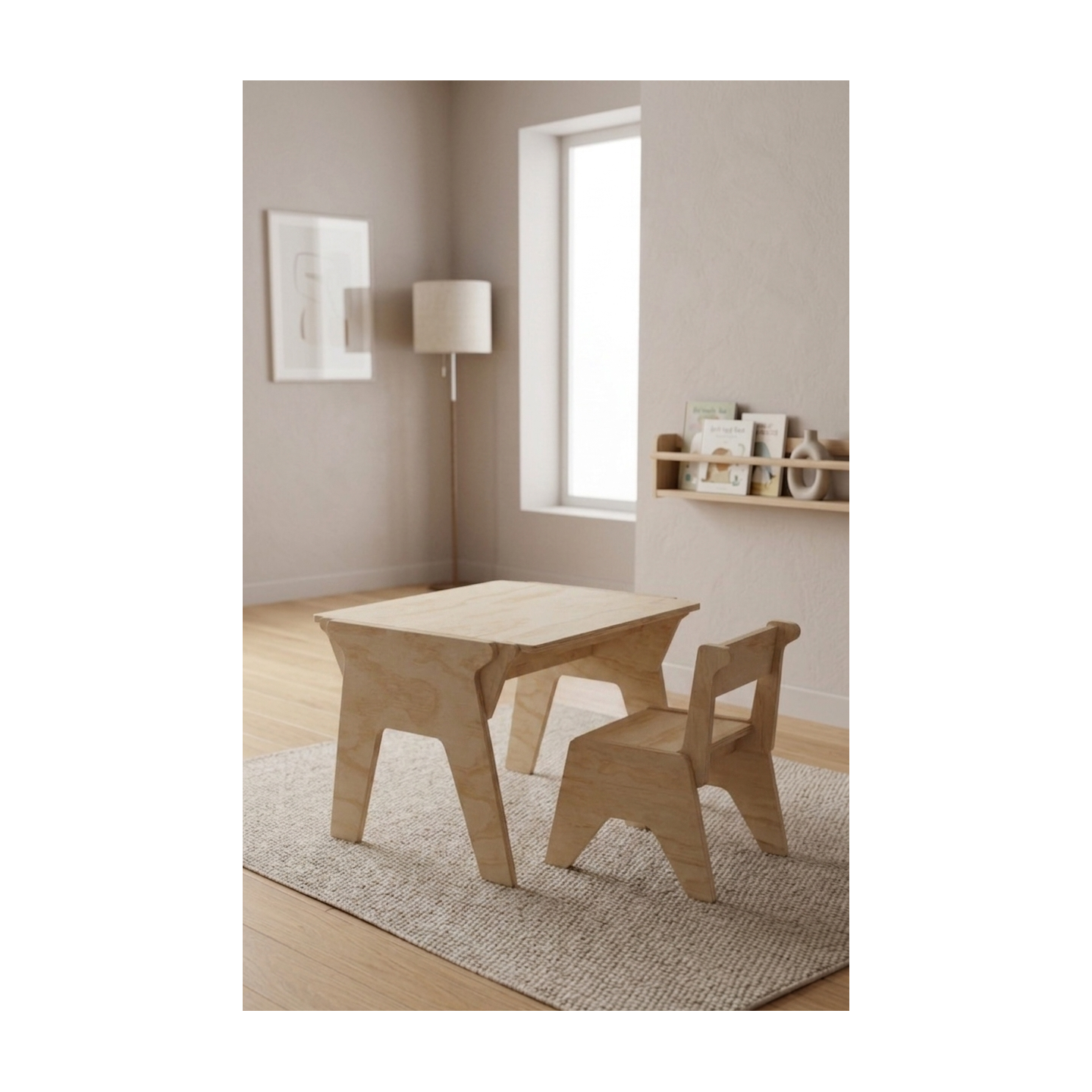 Mesa y Silla Infantil Regulable 3 Alturas (2-8 años)