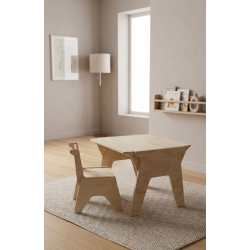 Mesa y Silla Infantil Regulable 3 Alturas (2-8 años)