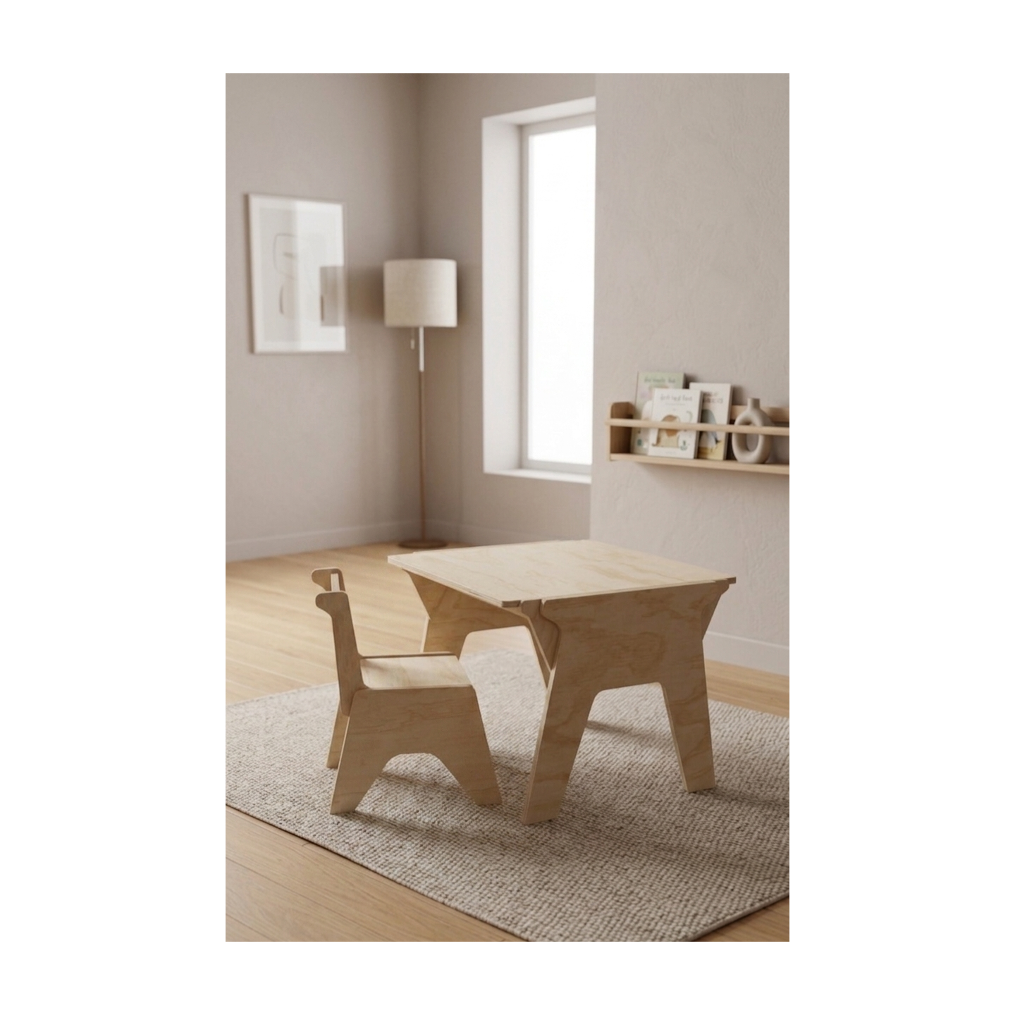Mesa y Silla Infantil Regulable 3 Alturas (2-8 años)